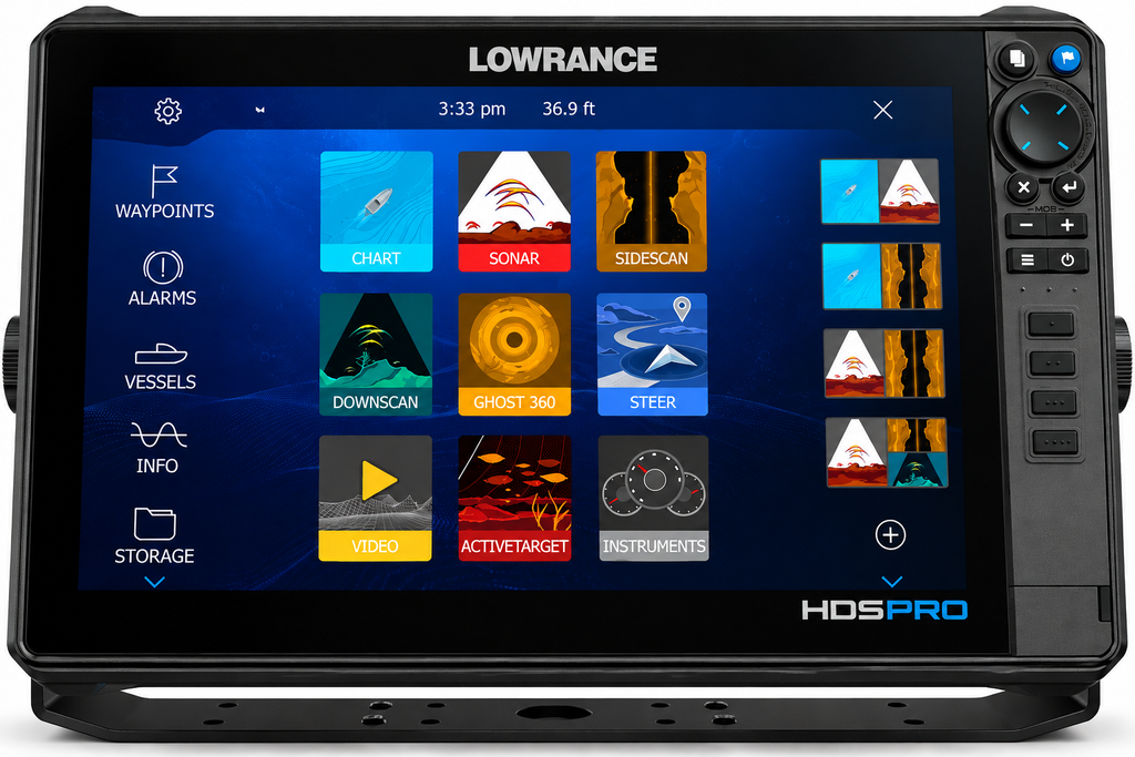 Lowrance HDS PRO fish finder and chartplotter