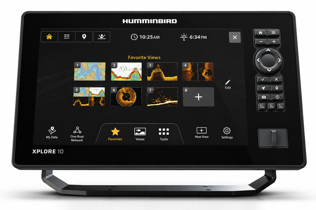 Humminbird XPLORE 10 fish finder and chartplotter