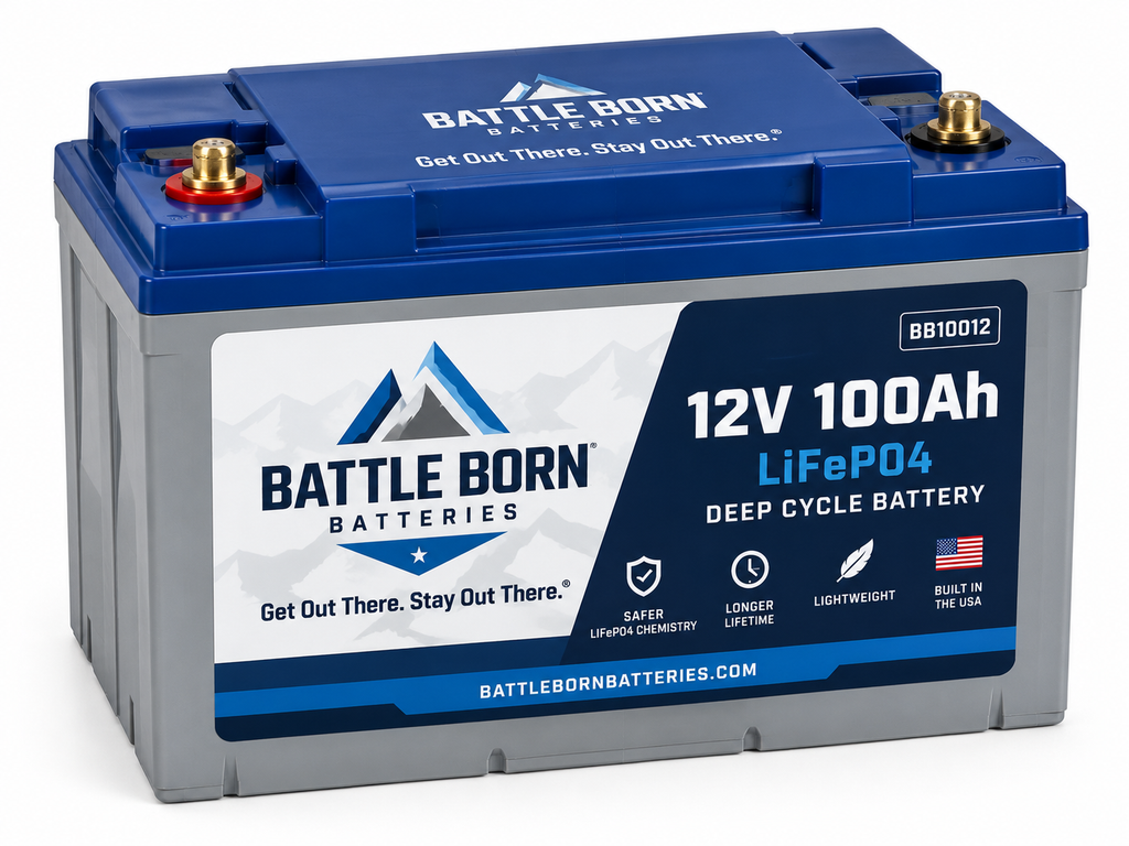 Battle Born 12V 100Ah LiFePO4 marine battery